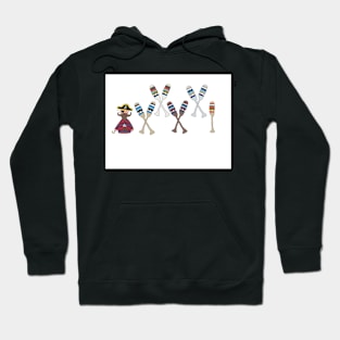 Pete the part-time pirate - oars Hoodie